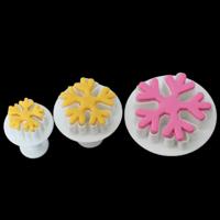 6 stuks Snowflake voorjaar Mould fondant taart tool biscuit reliëf afdrukken mal DIY bakken tools