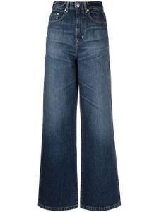 Kenzo jean droit à taille haute - Bleu