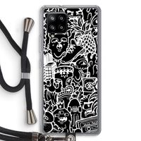 Vexx Black Mixtape: Samsung Galaxy A42 5G Transparant Hoesje met koord