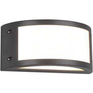 LED Tuinverlichting - Tuinlamp - Trion Keraly - Wand - 12W - Mat Antraciet - Kunststof