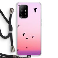 Fly away: Oppo A95 5G Transparant Hoesje met koord