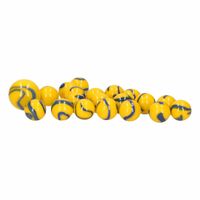 21x Knikkers in netje Yellow and Blue Dory   -