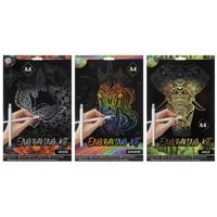 Moxy kraskunstset a4 rainbow/silver/gold