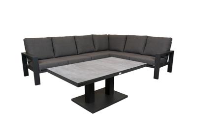 Qopps montana loungehoek met Rubli koffietafel