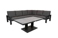 Qopps montana loungehoek met Rubli koffietafel