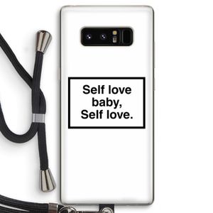 Self love: Samsung Galaxy Note 8 Transparant Hoesje met koord