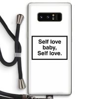 Self love: Samsung Galaxy Note 8 Transparant Hoesje met koord