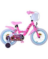 Volare Dolls kinderfiets - meisjes - 14 inch - roze - twee handremmen