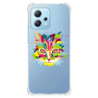Xiaomi Redmi Note 12 5G Stevig | Bumper Hoesje | Cat Color