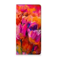 Bookcase Samsung Galaxy S23 Tulips