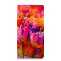 Bookcase Samsung Galaxy S23 Tulips - thumbnail