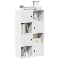Boekenkast 60x24x101,5 cm bewerkt hout wit Boekenkast 60x24x101,5 cm bewerkt hout wit