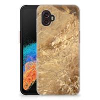 Samsung Galaxy Xcover 6 Pro | TPU | Siliconen hoesje | Marmer Creme