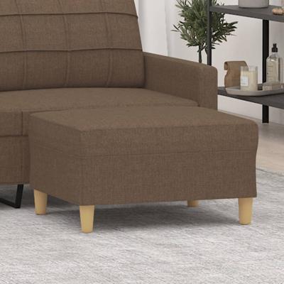 Voetenbank 70x55x41 cm stof bruin