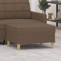 Voetenbank 70x55x41 cm stof bruin
