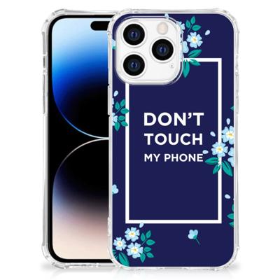 Apple iPhone 14 Pro Max Anti Shock Case Flowers Blue DTMP Apple iPhone 14 Pro Max Anti Shock Case Flowers Blue DTMP