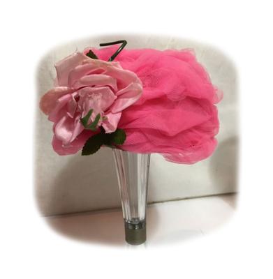 Vintage Hat Nylon Tule Hot Pink | 15% korting