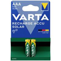 Varta RECH.AC.Solar AAA550mAh BLI2 Oplaadbare AAA batterij (potlood) NiMH 550 mAh 1.2 V 2 stuk(s) - thumbnail