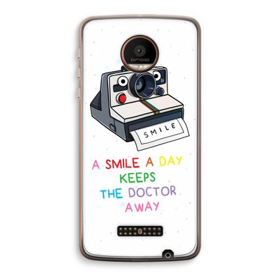 Smile: Motorola Moto Z Force Transparant Hoesje