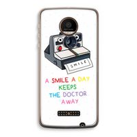 Smile: Motorola Moto Z Force Transparant Hoesje