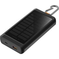 Xtorm Powerbank 15W Go2 Solar 10.000 mAh met zaklamp, Charcoal Black
