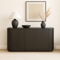 Livingfurn Dressoir 'Novero' Eiken, 170cm, kleur Espresso