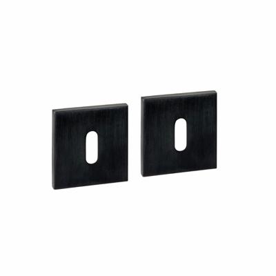 Intersteel sleutelrozetten vierkant verdekt 53x53x6mm - PVD zwart