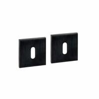 Intersteel sleutelrozetten vierkant verdekt 53x53x6mm - PVD zwart
