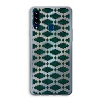 Moroccan tiles: Samsung Galaxy A20s Transparant Hoesje