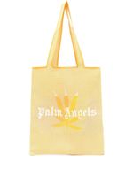 Palm Angels sac cabas à logo imprimé - Jaune