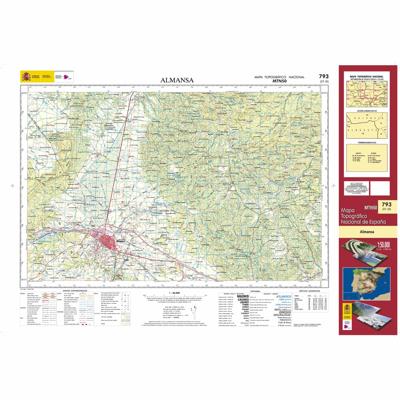Topografische kaart 793 MT50 Almansa | CNIG - Instituto Geográfico Nacional1