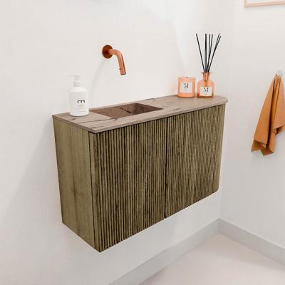 Toiletmeubel Mondiaz Joya Dlux | 71.6 cm | Meubelkleur Dusk | Faye wastafel Arena Wasbak Links | Zonder kraangat(en)