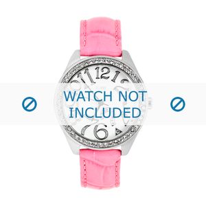 Guess horlogeband W11130L1 Leder Roze 22mm + standaard stiksel