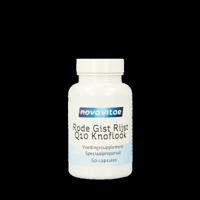 Nova Vitae Rode gist rijst+ Q10 + knoflook 60 Vegetarische capsules
