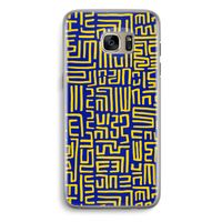 Majorelle Blue Print: Samsung Galaxy S7 Edge Transparant Hoesje