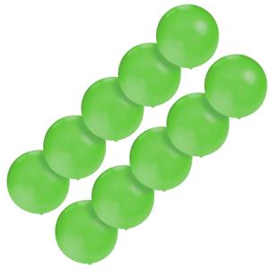 Grote ballonnen 60 cm - Set van 10x stuks - groen - Feestartikelen/versiering - verjaardag