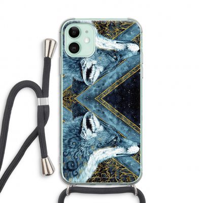 Golden Fox: iPhone 11 Transparant Hoesje met koord