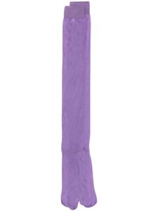 Maison Margiela chaussettes Tabi en soie - Violet