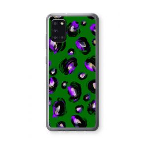 Green Cheetah: Samsung Galaxy A31 Transparant Hoesje