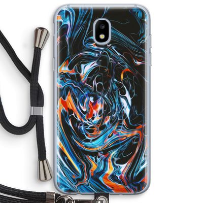 Black Unicorn: Samsung Galaxy J5 (2017) Transparant Hoesje met koord