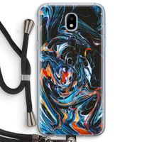 Black Unicorn: Samsung Galaxy J5 (2017) Transparant Hoesje met koord