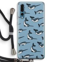 Narwhal: Huawei P20 Pro Transparant Hoesje met koord