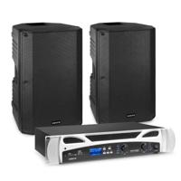 Vonyx set met 2x passieve speakers en versterker - 1000W - 15 Inch -