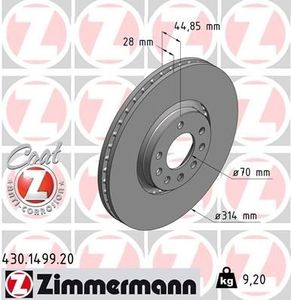 Remschijf Coat Z 430149920