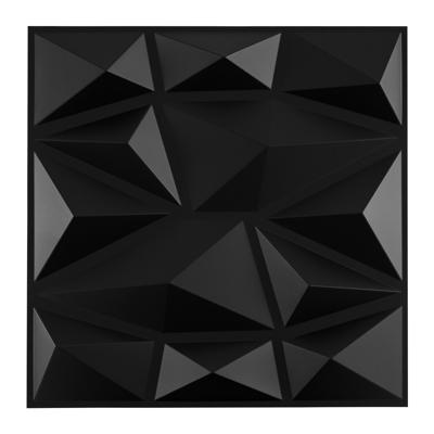 50 Stuks 3D Wandpanelen Diamant 30 x 30 cm Wandbekleding Wanddecoratie Zwart 4,5m²