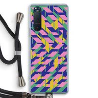 Skew Blush 1: Sony Xperia 5 II Transparant Hoesje met koord