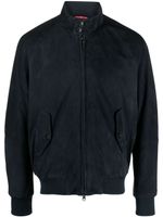 Baracuta veste G9 Harrington en daim - Bleu - thumbnail