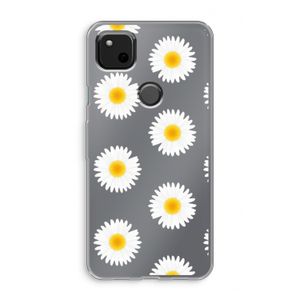 Margrietjes: Google Pixel 4a Transparant Hoesje