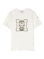 Moncler Enfant t-shirt en coton à imprimé graphique - Blanc - thumbnail