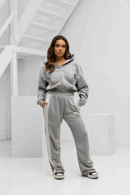 Hillside Stripe Trainingspak Dames Grijs - Maat S - Kleur: Grijs | Soccerfanshop